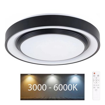 Plafoniera LED dimmerabile da bagno ZYGMUNT LED/72W/230V diametro 48,5 cm 3000-6000K IP44 + telecomando