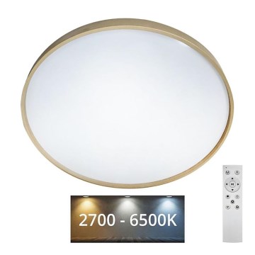 Plafoniera LED dimmerabile DRINA LED/36W/230V 2700-6500K diametro 50 cm + telecomando