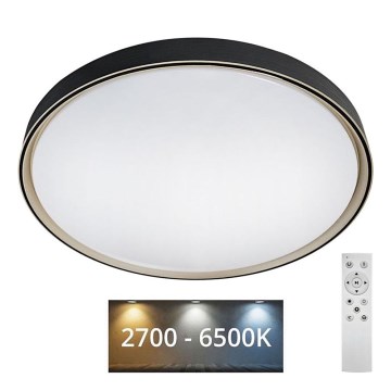 Plafoniera LED dimmerabile EBRO LED/36W/230V 2700-6500K diametro 50 cm + telecomando