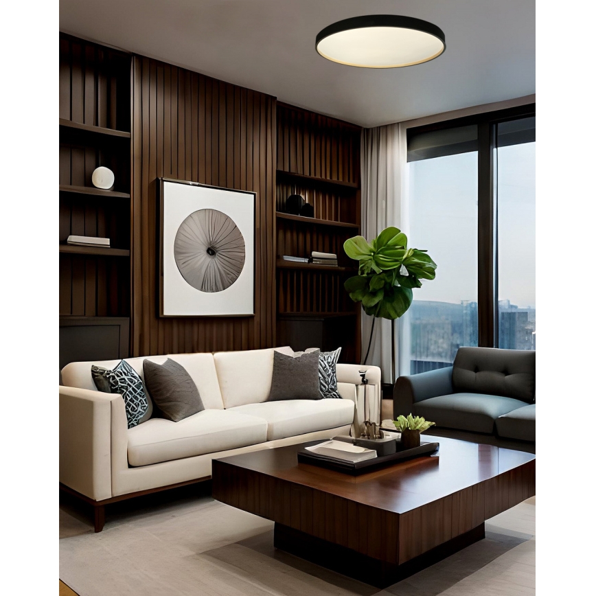Plafoniera LED dimmerabile EBRO LED/36W/230V 2700-6500K diametro 50 cm + telecomando