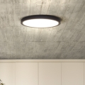 Plafoniera LED dimmerabile ESTELA LED/36W/230V diametro 30 cm nero + telecomando