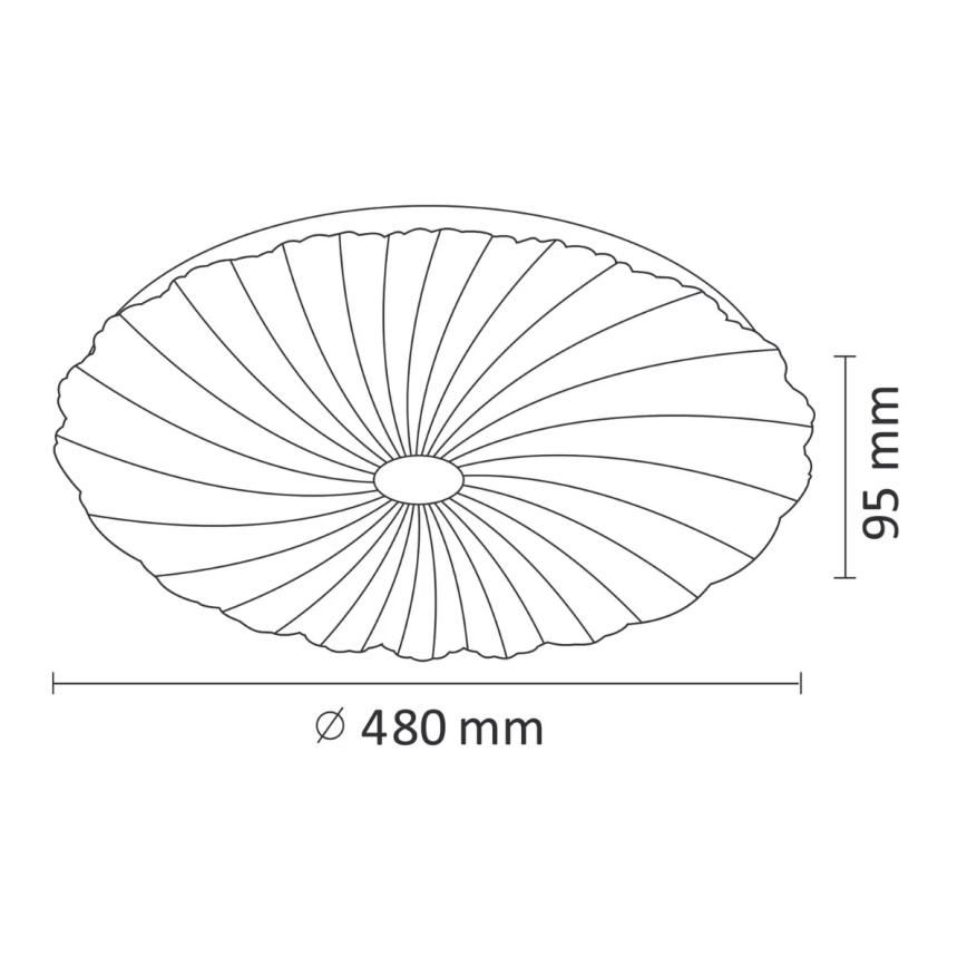 Plafoniera LED dimmerabile FLOWER LED/36W/230V + Telecomando