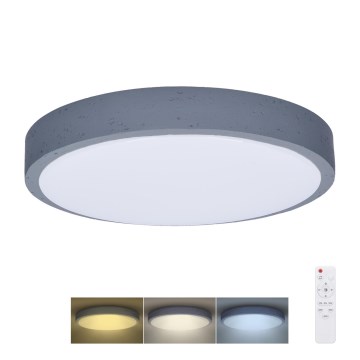 Plafoniera LED dimmerabile GREY LED/48W/230V 3000-6500K grigio diametro 38 cm + telecomando