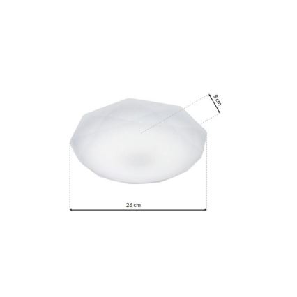 Plafoniera LED dimmerabile HEX LED/12W/230V