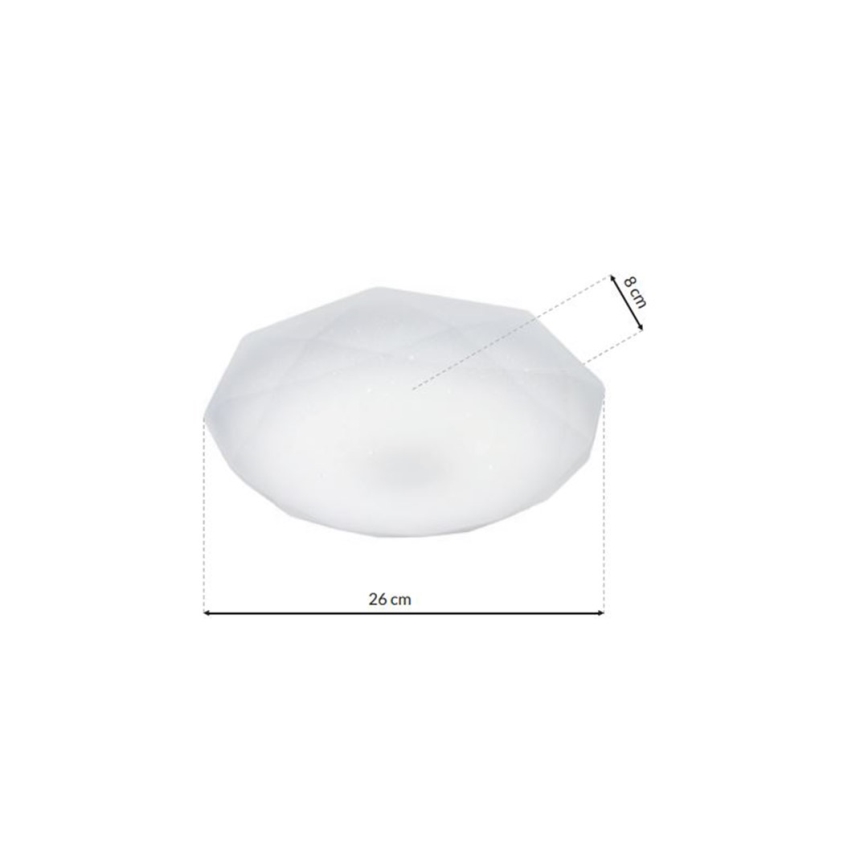 Plafoniera LED dimmerabile HEX LED/12W/230V