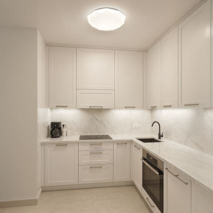 Plafoniera dimmerabile a LED HEX, 72 W, 230 V, 3000-6000 K, Ø 50 cm, bianco, con telecomando