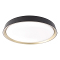 Plafoniera LED dimmerabile ILVI 45W/230V 2700-6500K Ø 50 cm nero/ottone + telecomando
