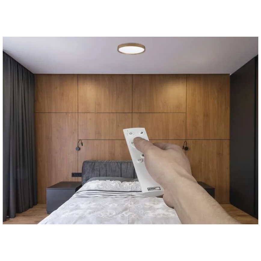 Plafoniera dimmerabile a LED ILVI LED/30W/230V 2700-6500K Ø 40 cm beige + telecomando