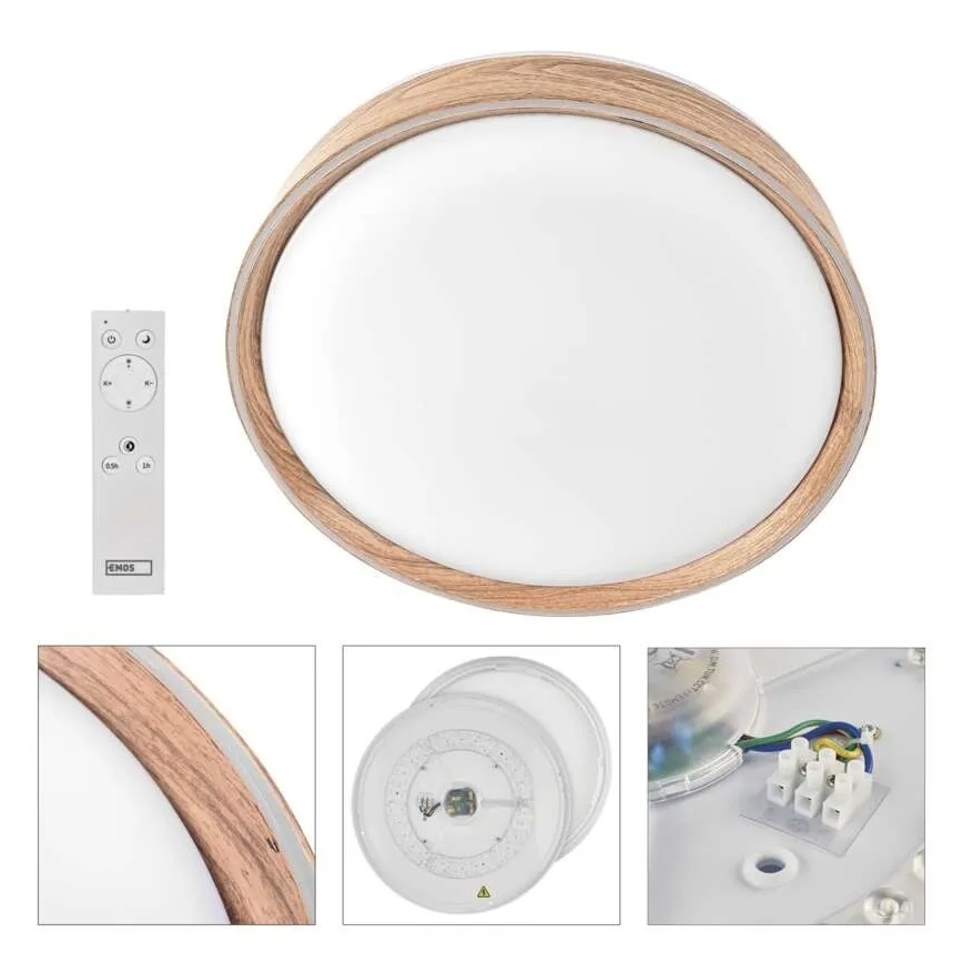 Plafoniera dimmerabile a LED ILVI LED/30W/230V 2700-6500K Ø 40 cm beige + telecomando