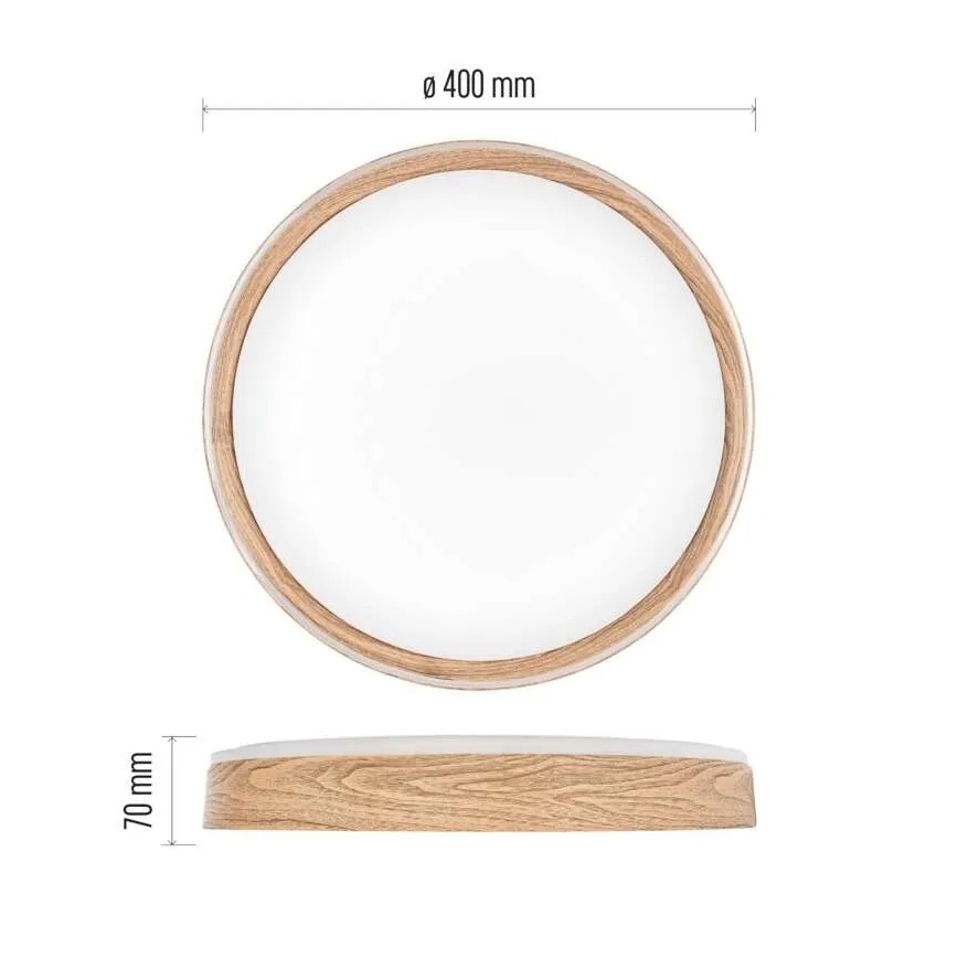 Plafoniera dimmerabile a LED ILVI LED/30W/230V 2700-6500K Ø 40 cm beige + telecomando