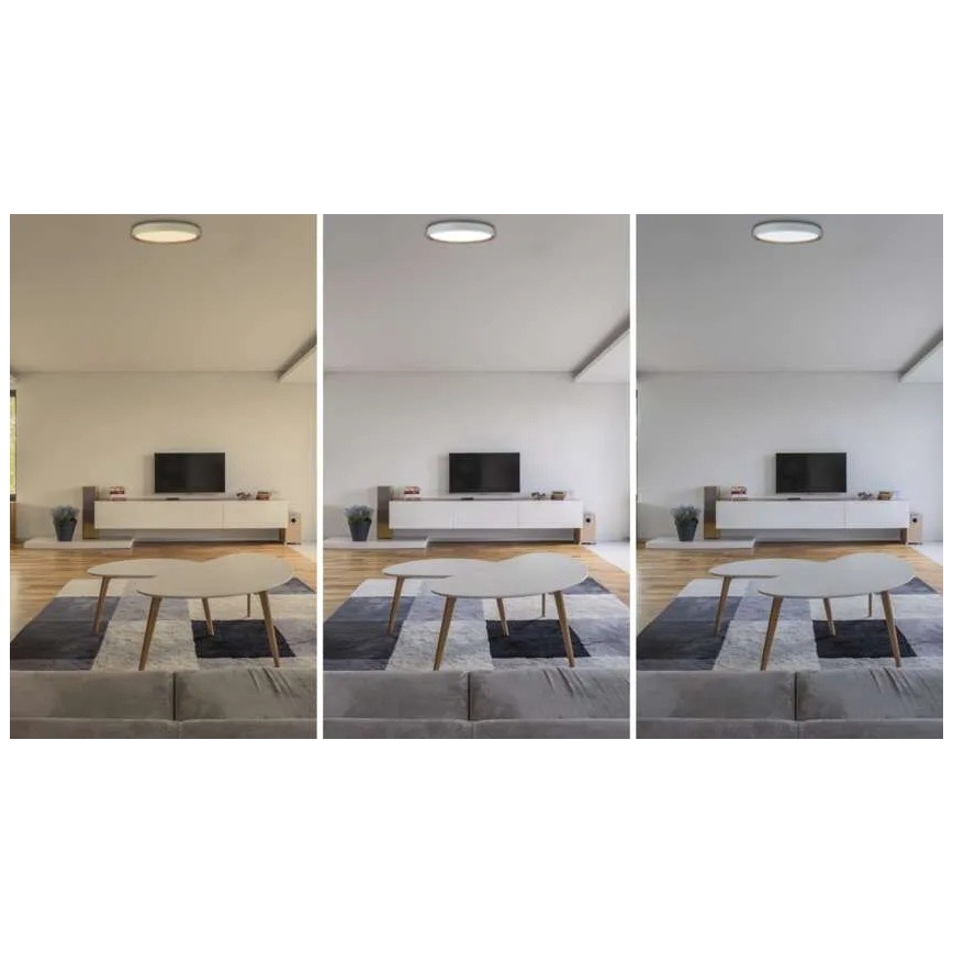 Lampada da soffitto LED dimmerabile ILVI LED/30W/230V 2700-6500K Ø 40 cm bianco/beige + telecomando