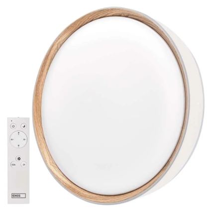 Lampada da soffitto LED dimmerabile ILVI LED/30W/230V 2700-6500K Ø 40 cm bianco/beige + telecomando