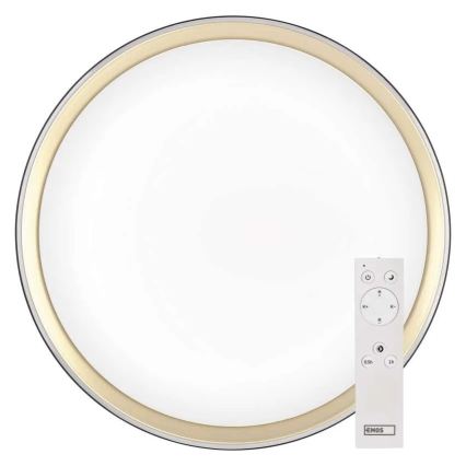 Plafoniera LED dimmerabile ILVI LED/30W/230V 2700-6500K Ø 40 cm nero/ottone + telecomando