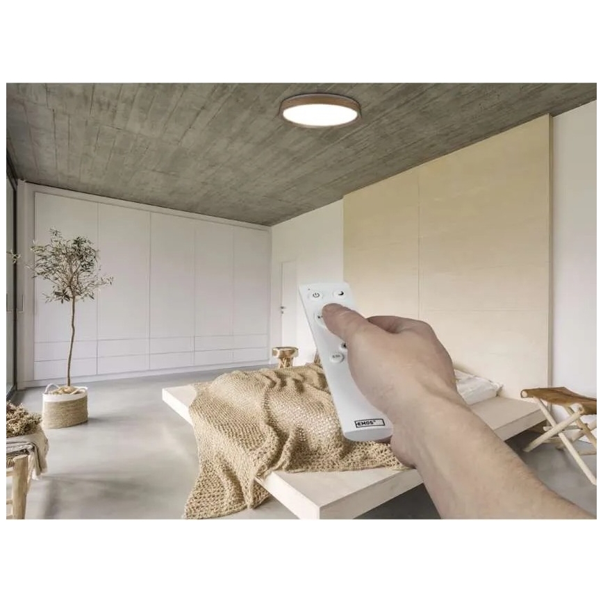 Plafoniera LED dimmerabile ILVI LED/45W/230V 2700-6500K Ø 50 cm beige + telecomando