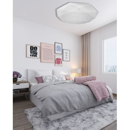 Plafoniera LED dimmerabile INDUS LED/60W/230V 2700-6500K diametro 58 cm + telecomando