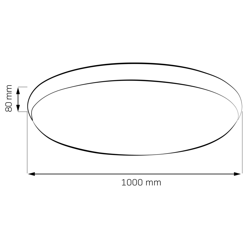 Plafoniera LED dimmerabile KERN LED/100W/230V 3000/4000/6000K Ø 100 cm oro + telecomando