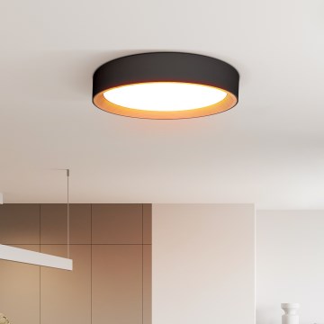 Plafoniera LED dimmerabile LARIOS LED/48W/230V 3000-6500K diametro 39 cm nero + telecomando