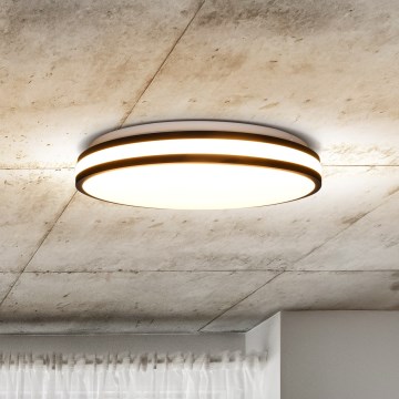 Plafoniera LED dimmerabile LASKOS LED/48W/230V 3000-6500K nero + telecomando