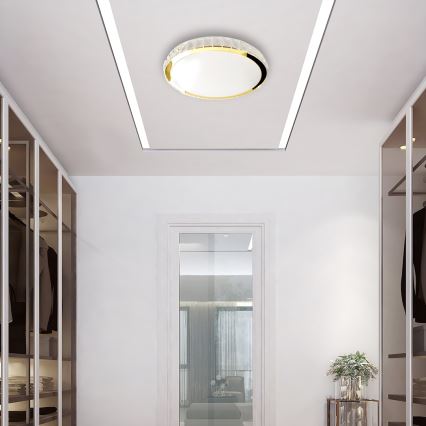 Plafoniera LED dimmerabile LAYLA LED/50W/230V 3000/4000/6000K oro + telecomando