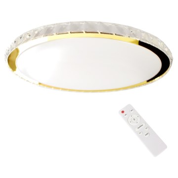 Plafoniera LED dimmerabile LAYLA LED/50W/230V 3000/4000/6000K oro + telecomando