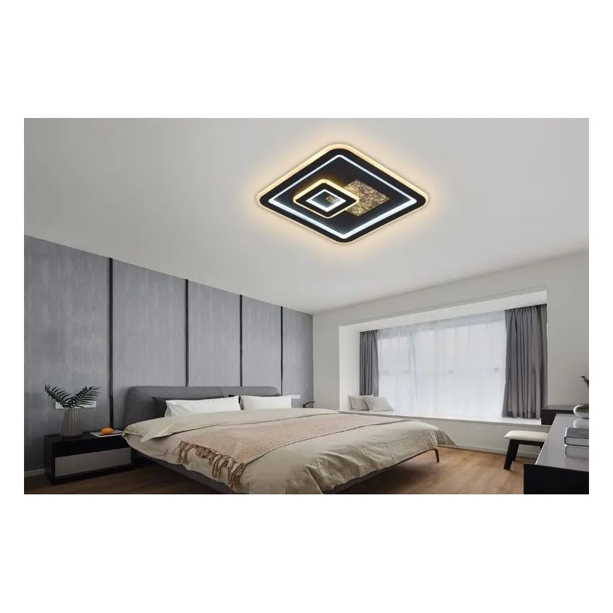 Plafoniera LED dimmerabile LED/110W/230V 3000-6500K nero + telecomando
