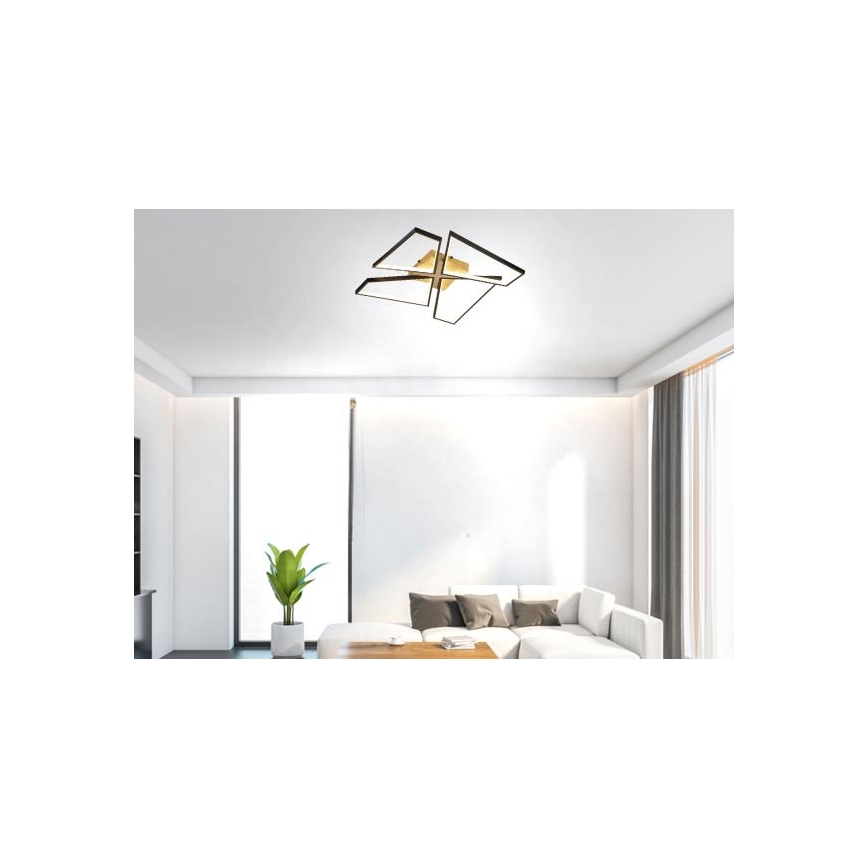 Plafoniera LED dimmerabile LED/115W/230V 3000-6500K marrone/nero + telecomando