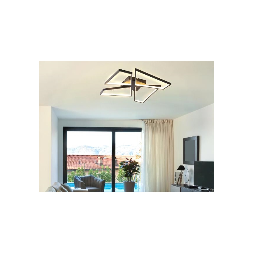 Plafoniera LED dimmerabile LED/115W/230V 3000-6500K nero + telecomando