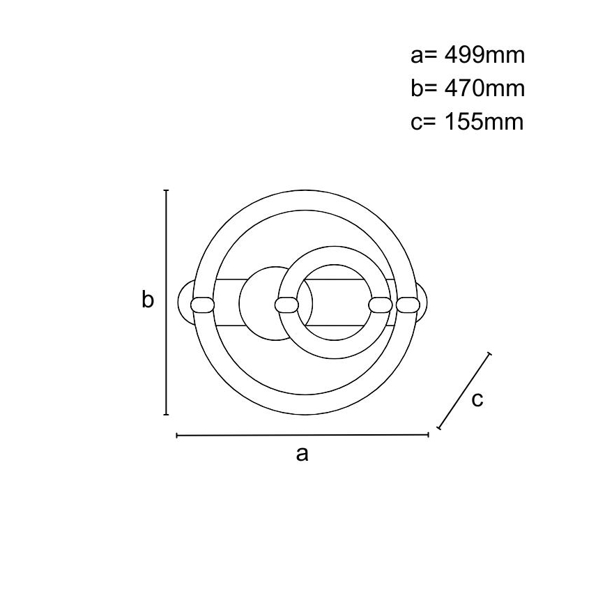 Plafoniera LED dimmerabile LED/120W/230V 3000-6500K + telecomando