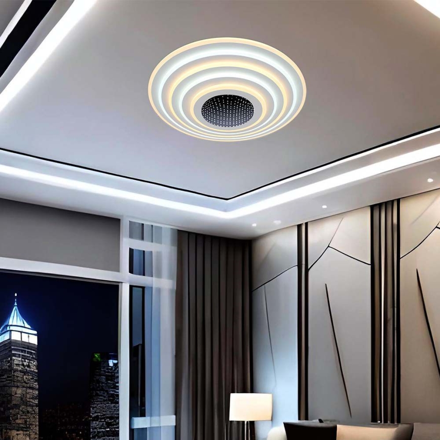 Plafoniera LED dimmerabile LED/125W/230V 3000-6500K + telecomando