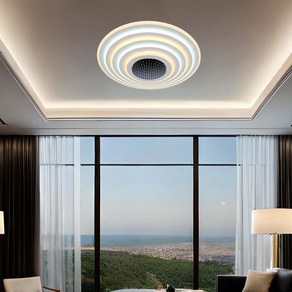 Plafoniera LED dimmerabile LED/125W/230V 3000-6500K + telecomando