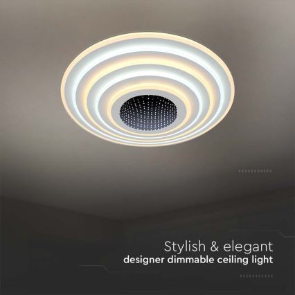 Plafoniera LED dimmerabile LED/125W/230V 3000-6500K + telecomando