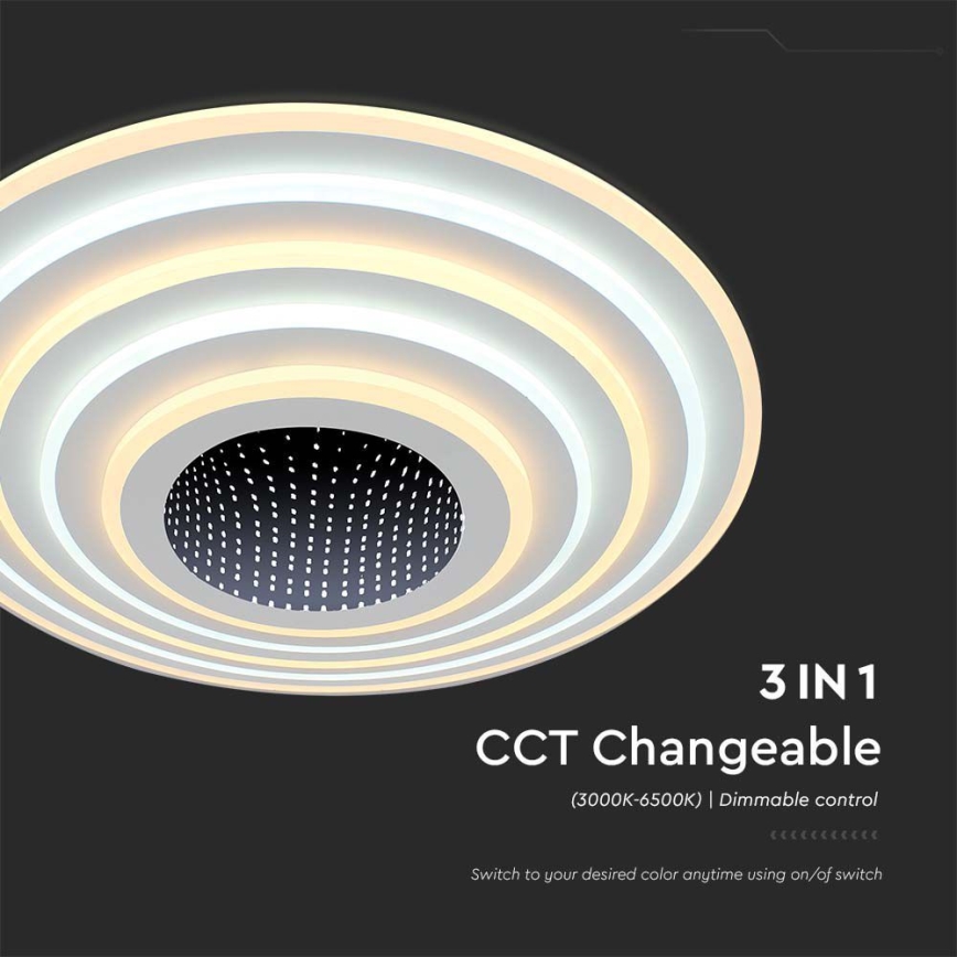 Plafoniera LED dimmerabile LED/125W/230V 3000-6500K + telecomando