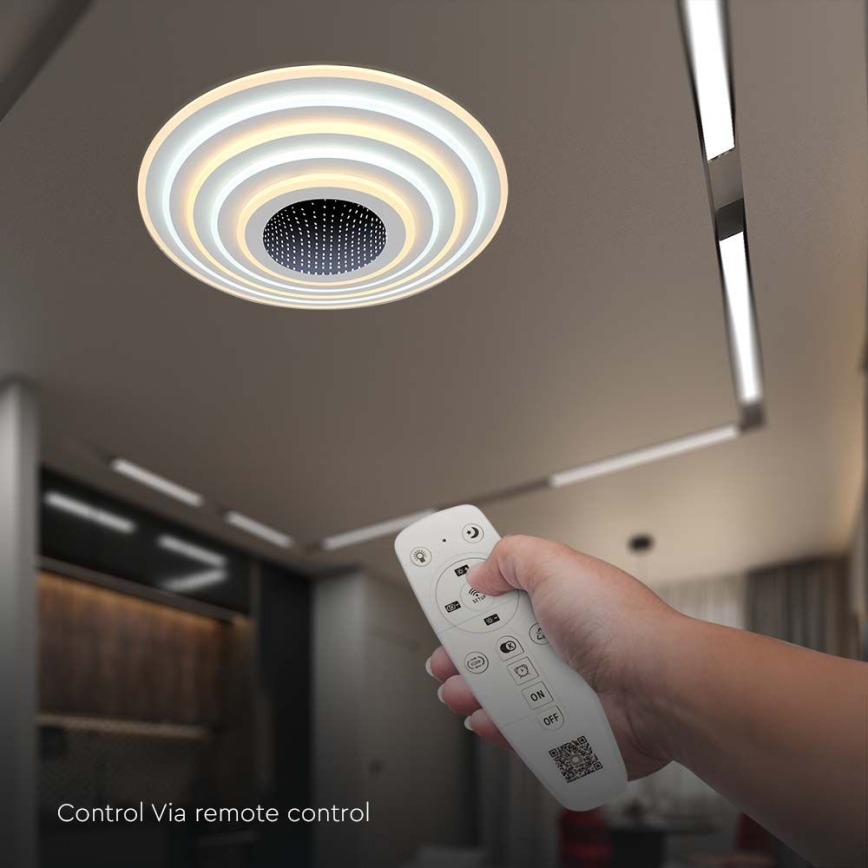 Plafoniera LED dimmerabile LED/125W/230V 3000-6500K + telecomando
