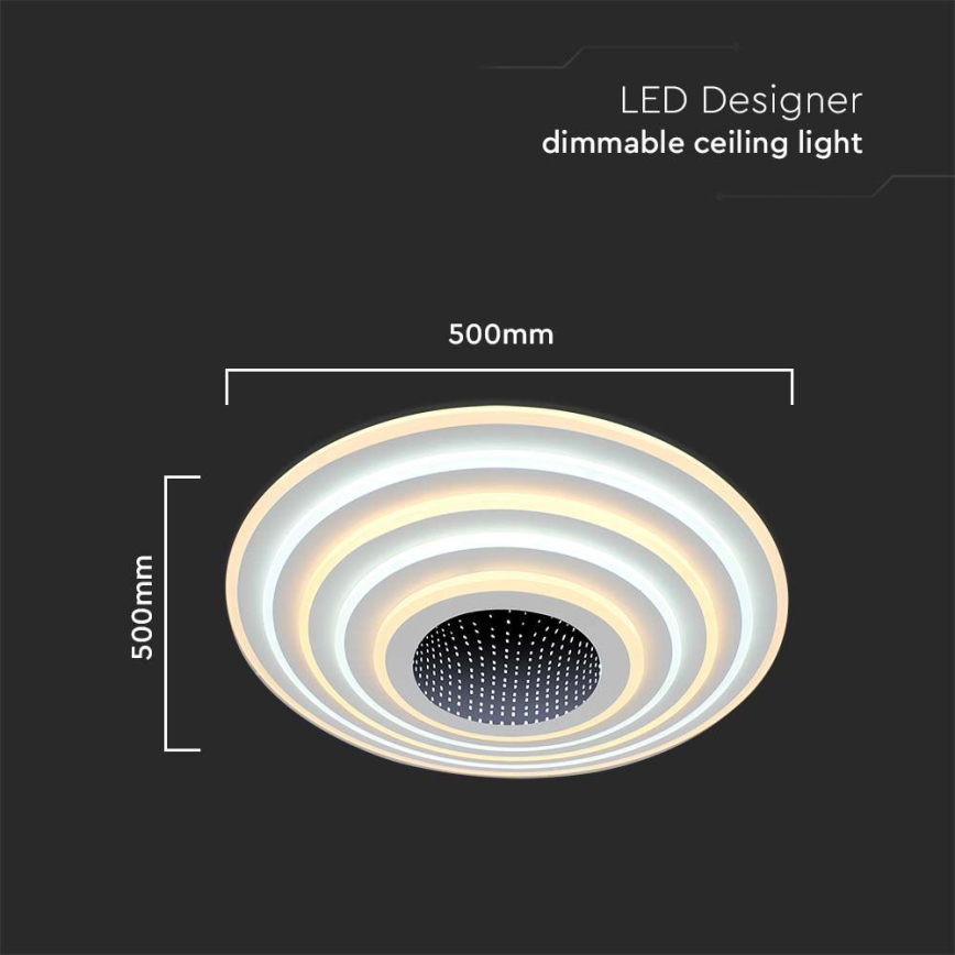 Plafoniera LED dimmerabile LED/125W/230V 3000-6500K + telecomando