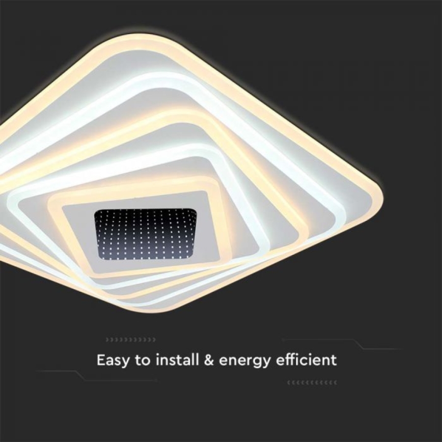 Plafoniera LED dimmerabile LED/150W/230V 3000-6500K 51x51 cm + telecomando