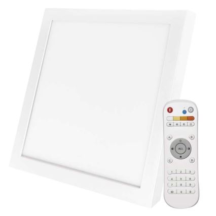 Plafoniera LED dimmerabile LED/20W/230V + telecomando quadrato 2700K-6500K