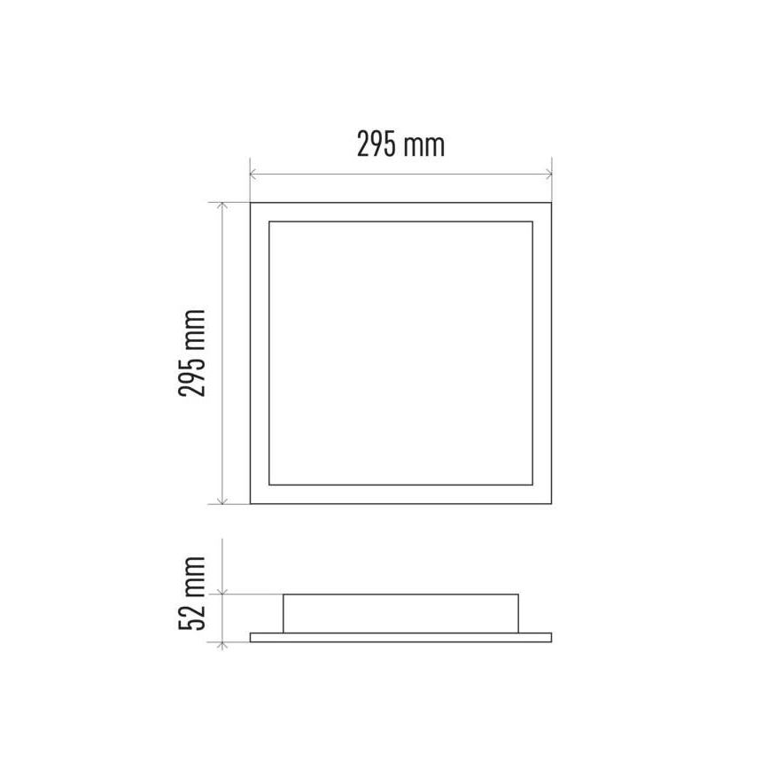 Plafoniera LED dimmerabile LED/20W/230V + telecomando quadrato 2700K-6500K