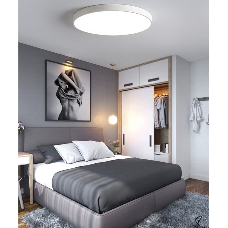Plafoniera LED dimmerabile LED/30W/230V 3000-6500K diametro 30 cm bianco + telecomando
