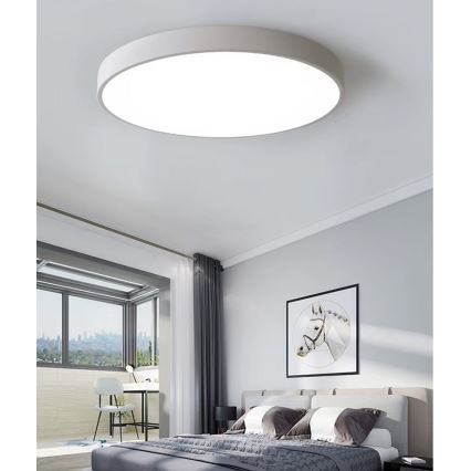 Plafoniera LED dimmerabile LED/30W/230V 3000-6500K diametro 30 cm bianco + telecomando