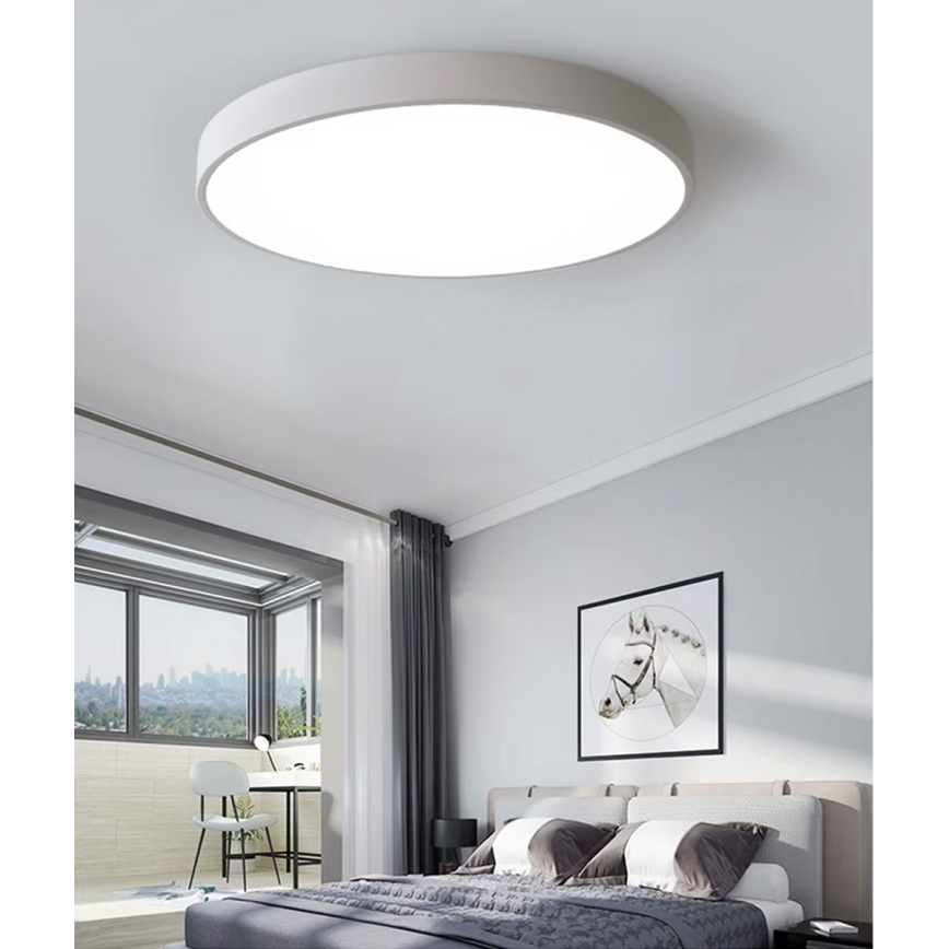 Plafoniera LED dimmerabile LED/30W/230V 3000-6500K diametro 30 cm bianco + telecomando