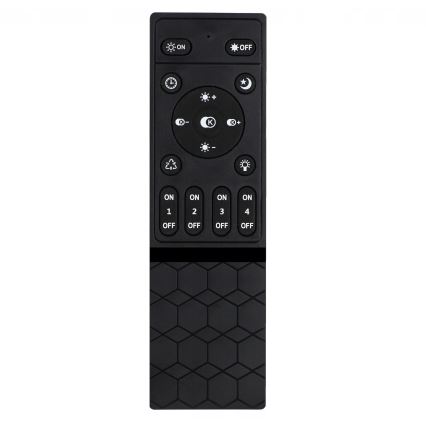 Plafoniera dimmerabile LED 30W/230V 3000-6500K nera Wi-Fi Tuya + telecomando