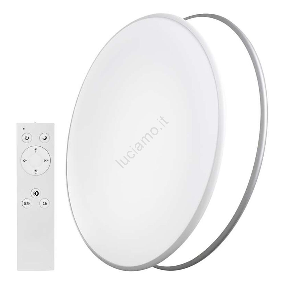 LEZOE Plafoniera LED Soffitto Dimmerabile con Telecomando, 18W 1800LM Lampada da Soffitto 3000K-6500K Plafoniera Bagno 2,5cm ultrasottile Lampadario LED Moderna per Cameretta, Cucina, Soggiorno 22CM