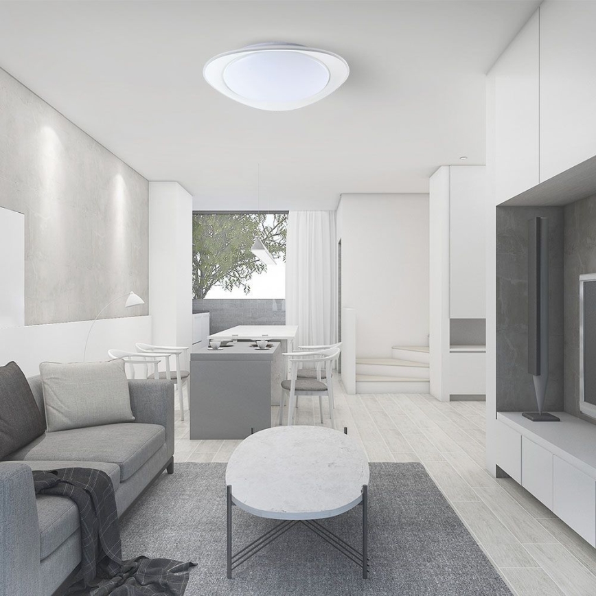 Plafoniera LED dimmerabile LED/40W/230V 3000-6500K 45 cm bianco + telecomando