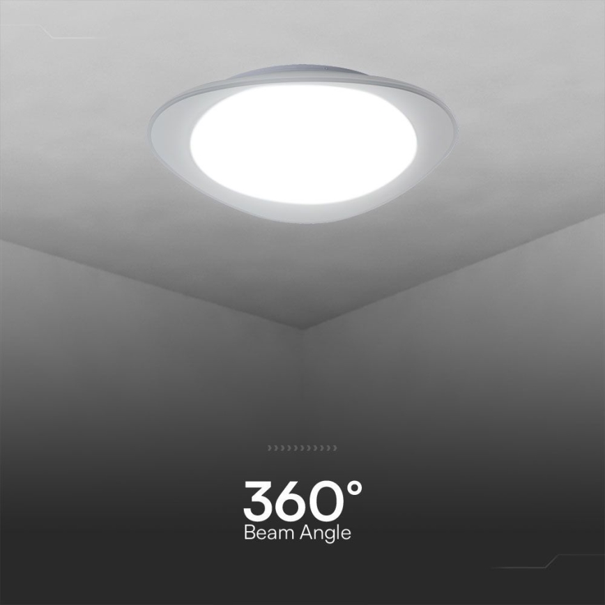 Plafoniera LED dimmerabile LED/40W/230V 3000-6500K 45 cm bianco + telecomando