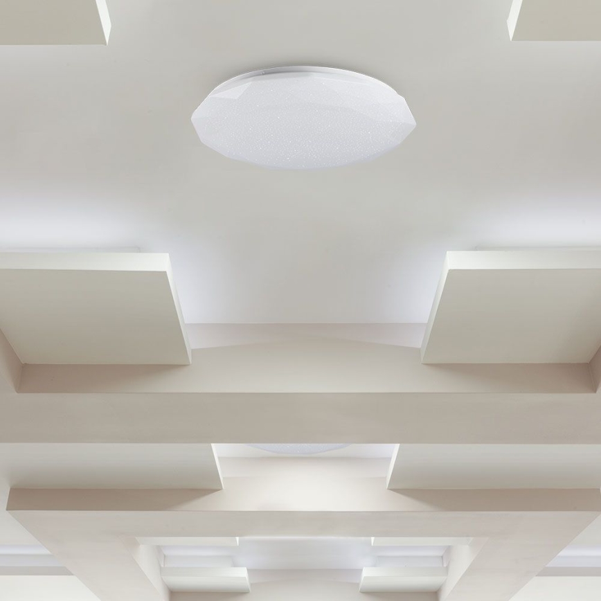 Plafoniera LED dimmerabile LED/40W/230V 3000K/4000K/6500K diametro 38,8 cm + telecomando