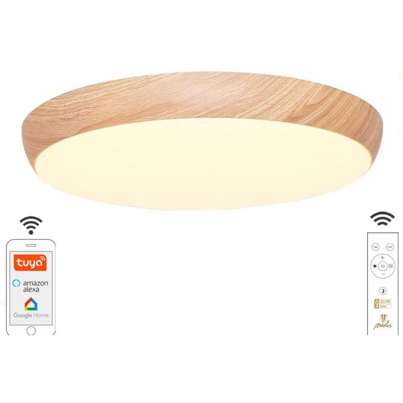 Plafoniera LED dimmerabile LED/48W/230V 2700-6500K Wi-Fi Tuya + telecomando