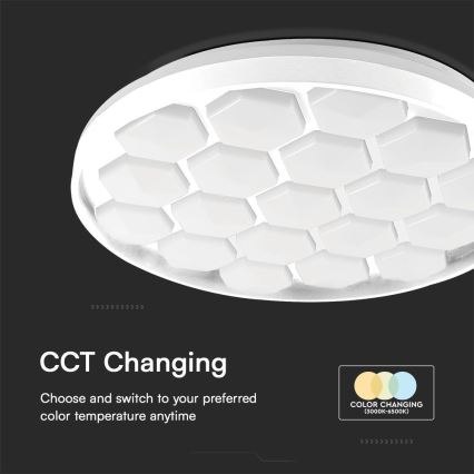 Plafoniera LED dimmerabile LED/60W/230V 3000/4000/6500K + telecomando