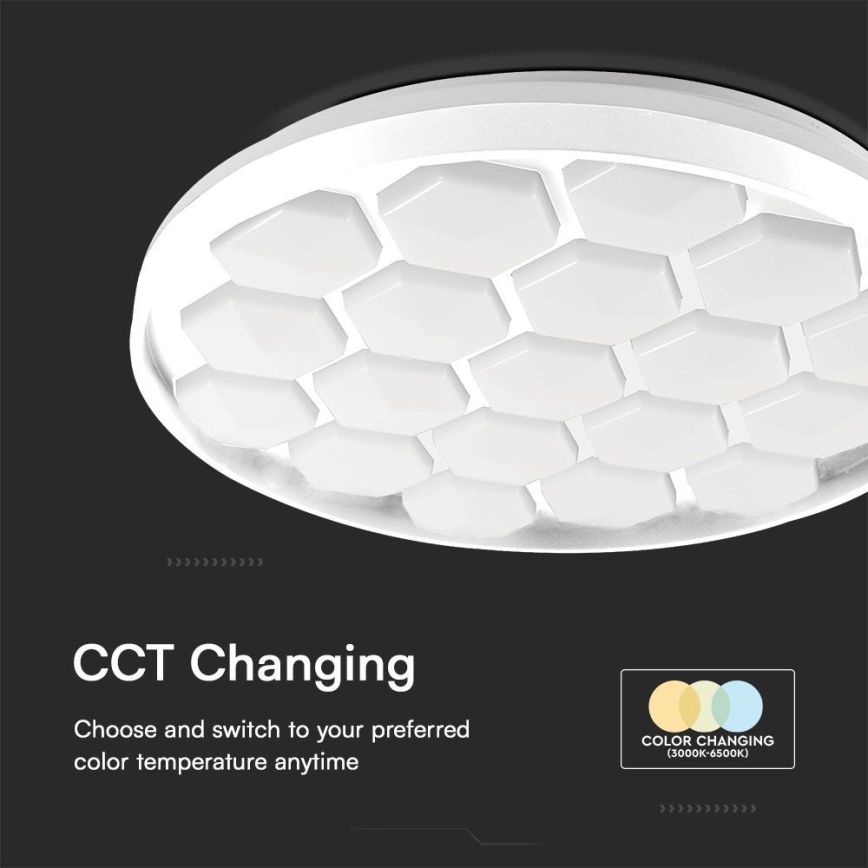 Plafoniera LED dimmerabile LED/60W/230V 3000/4000/6500K + telecomando