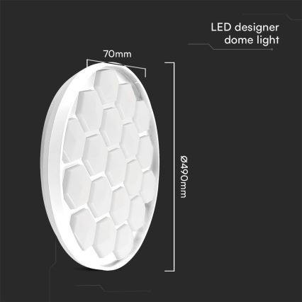 Plafoniera LED dimmerabile LED/60W/230V 3000/4000/6500K + telecomando