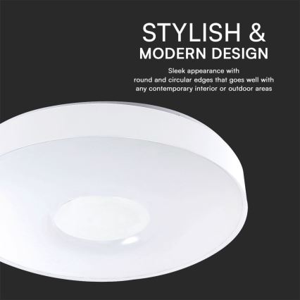 Plafoniera LED dimmerabile LED/60W/230V 3000-6500K 49,5 cm bianco + telecomando